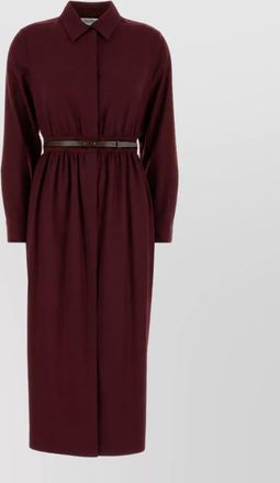 Max Mara virgin wool shirt midi dress