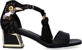 Ex&eacute; Womens Luisa Block Heel Sandal In Black