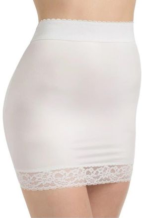 Rago Light Shaping Half Slip With Full Inner Shaping Panty in White at Nordstrom, Size X-Large