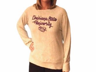 Pressbox Lsu Kalamazoo Top In Heather Grey
