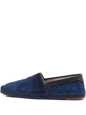 Santoni denim slip-on espadrilles - Blue