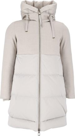 Duno Two-Tone Hooded Nabucco Wool-Blend Down Coat