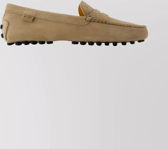 Tod's suede loafers penny strap