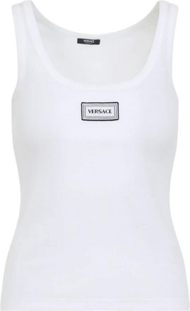 Versace Sleeveless Tops - Dames - Tops zonder mouwen - Wit - S - Tops