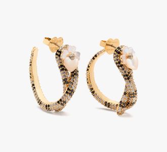 Kate Spade New York Shining Snake Hoops