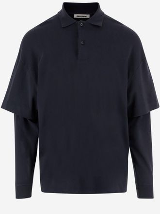Darkpark Long Sleeved Cotton Polo Shirt