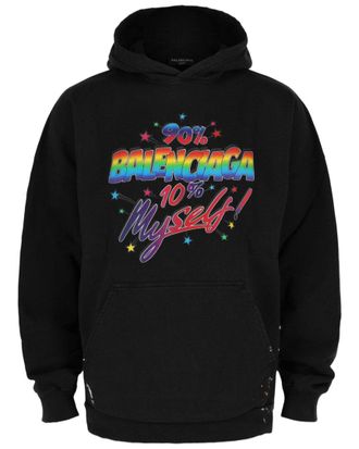 Balenciaga Distressed Graphic Hoodie
