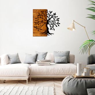 Hanah Home Accesorio Decorativo De Pared En Color Nogal negro