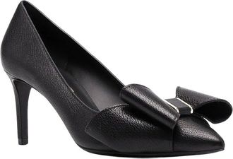 Ferragamo 70Mm Zoey Bow Leather Pump