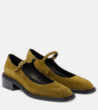 Souliers Martinez Penelope suede ballet flats