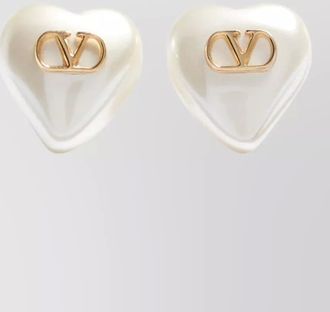 Valentino Garavani metal and pearl earrings