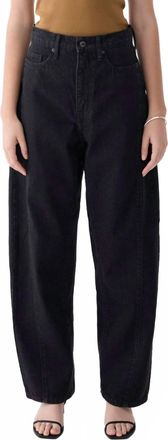 Outland Denim Utah Mid Slouchy Jeans In Black