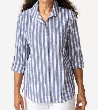 Habitat Palm Beach Strap Ribbon Trim Tunic In Indigo