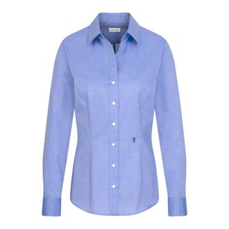 Seidensticker Seidensticker Dames/Dames Slim Shirt Met Lange Mouwen (Middenblauw)