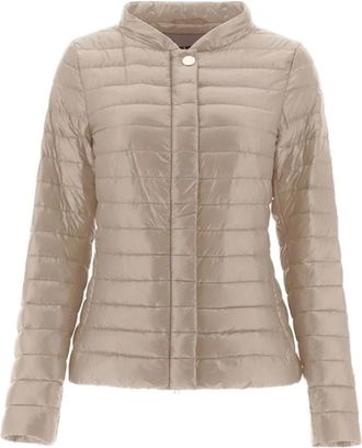 Herno Elena Short Down Jacket - female - Herno - Down Jackets - Beige - XL - Jackets