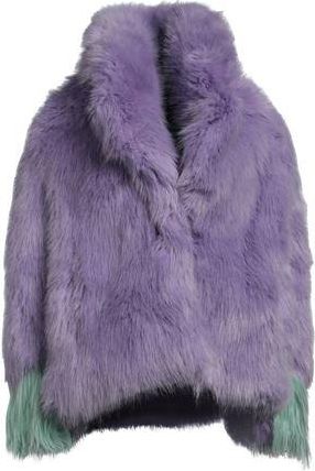 Hot Crewcuts lavender faux fur coat