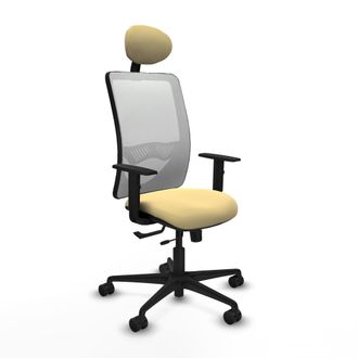 Piqueras y Crespo Silla De Oficina Piqueras Y Crespo Zulema Crema Confort Ajustable