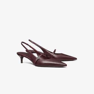 Tory Burch Womens Double T Buckle Mary Jane Slingback, size 5.5