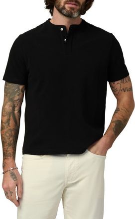 Joe's Modern Cotton Piqu&eacute; Henley in Black at Nordstrom, Size Xx-Large