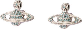 Vivienne Westwood Womens Mini Relief Earrings - Vivienne Westwood Metal Silver Jewelry-Watches