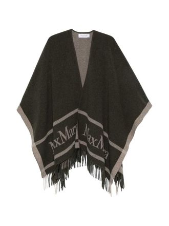 Max Mara Poncho con frange Max Mara