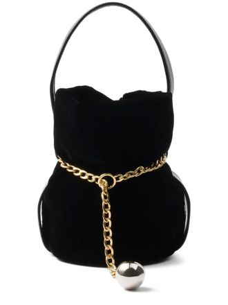 Prada mini Petit Sac Noir chain bucket bag - Black