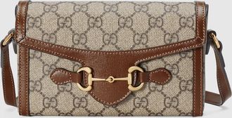 Gucci Horsebit 1955 Mini Bag, Beige, GG Canvas