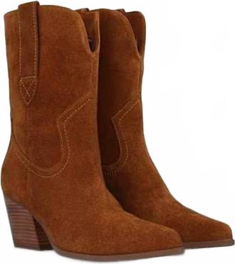 Seychelles Womens Line Dance Boots In Brown Suede