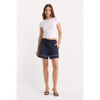 Good American Womens The Sport Short | Storm Blue, Size Medium | Good American by Khlo&Egrave; Kardashian