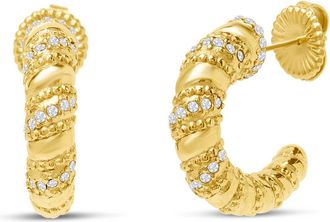 Bruno Magli Giorgia Gold Hoop Earrings