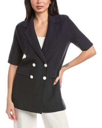 St. John Double Breast Knit Blazer