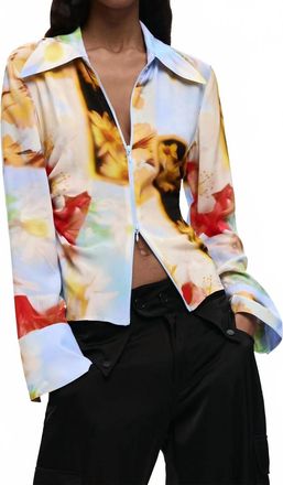 Desigual Flowy Floral Shirt In Multicolor