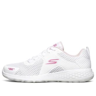 Skechers (WMNS) Skechers Go Walk Cool Running Shoes White/Pink 667081-WPK