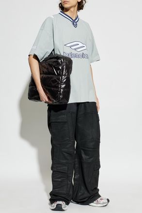 Balenciaga V-neck T-shirt, Mens, Grey