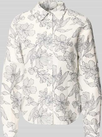 GANT Regular Fit Bluse aus Leinen-Baumwoll-Mix in Marine, Gr&ouml;&szlig;e 44