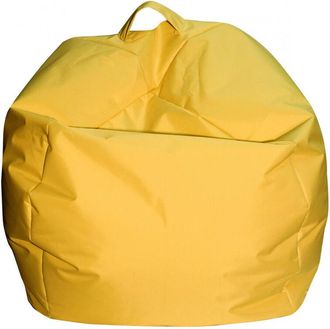 Talamo Italia Dmora Puf Elegante, Color Amarillo, Medidas 65 X 50 X 65 Cm, Con Embalaje Reforzado