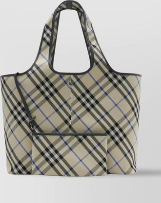 Burberry medium check tote bag