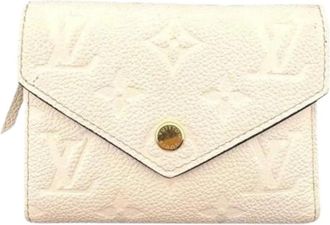 Louis Vuitton Pre-owned Vintage Tri-fold Portemonnee - Dames - Vintage Accessoires - Beige - ONE Size - Leer - Vintage