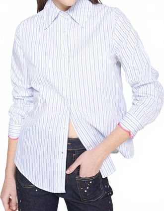 Vilagallo Button Down Dress Shirt In Crisp White