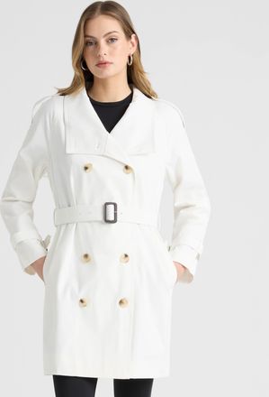 NVLT Womens Trench Coat with Self Belt