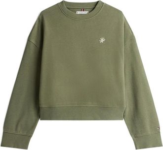 Tommy Hilfiger Sweater met geborduurd logo - Groen