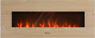 Purline Purline - Chimenea El&eacute;ctrica Panor&aacute;mica Con Luz Led Ambiental Y Panel Frontal Mdf