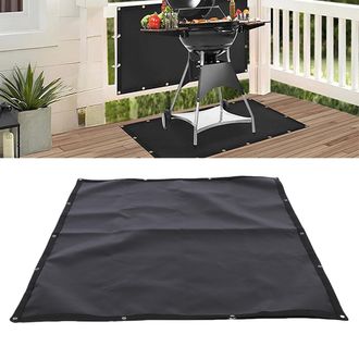 Infinite Protector De Parrilla De Fibra De Vidrio De 3 X 10 Pies Con 3 Soportes Universales De Acero Inoxidable Para Parrilla