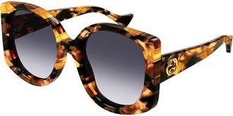 Gucci GG1257S 004 Womens Sunglasses Tortoiseshell Size 53 - Free RX Lenses - Free RX Lenses