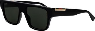 Gucci Retro Stijl Zonnebril Gg 1960S - Heren - Zonnebrillen - Zwart - 53 MM - Accessoires