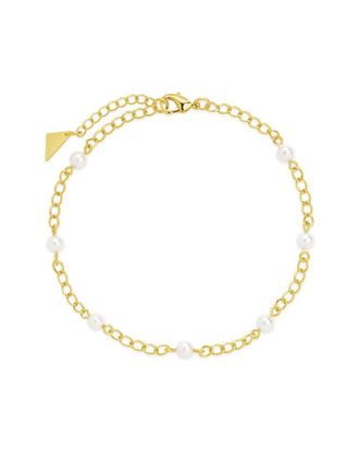 Sterling Forever 14K Gold Coast Chain Anklet