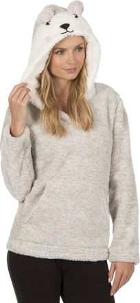 Forever Dreaming Womens Hooded Pyjama BedTop Snuggle Fleece Taupe L