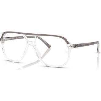 Ray-Ban 56mm Square optical glasses in Grey at Nordstrom