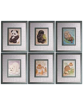 A&B Home Discontinued A&B Home Set Of Six Wall Art