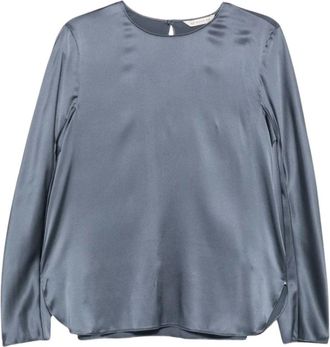 Max Mara Mmlsmalto - Dames - Blouses - Blauw - L - Overhemden
